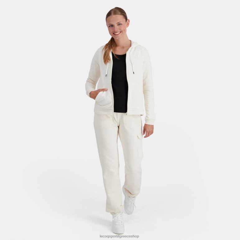 Le Coq Sportif είδη ένδυσης γυναίκες φούτερ με κουκούλα με λευκό φερμουάρ D2ZV309