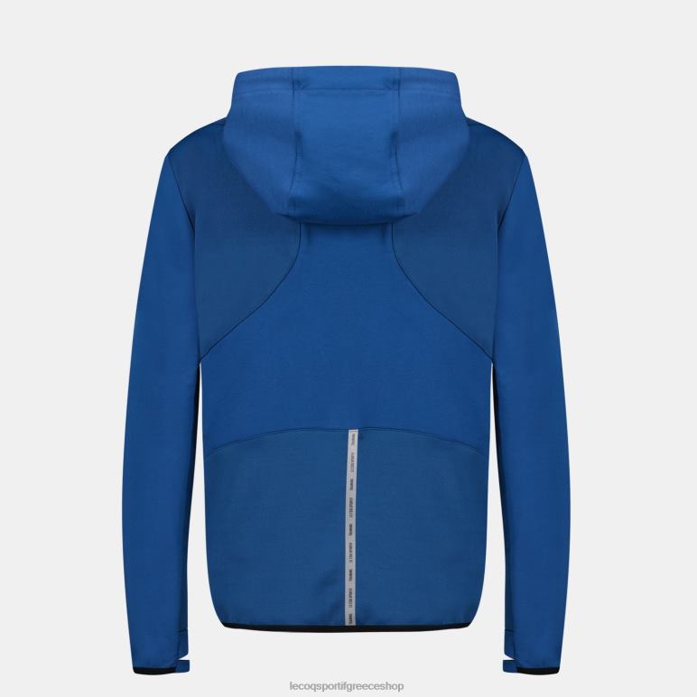 Le Coq Sportif είδη ένδυσης γυναίκες φούτερ με κουκούλα με μπλε φερμουάρ D2ZV315