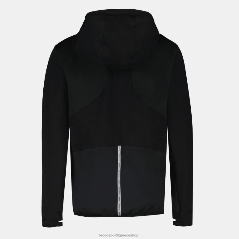 Le Coq Sportif είδη ένδυσης γυναίκες φούτερ με κουκούλα και μαύρο φερμουάρ D2ZV316