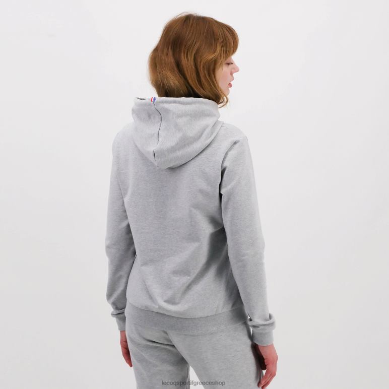 Le Coq Sportif είδη ένδυσης γυναίκες φούτερ με κουκούλα γκρι D2ZV320