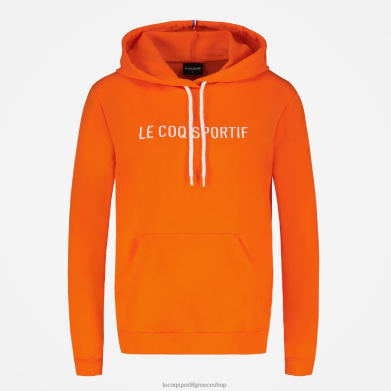 Le Coq Sportif είδη ένδυσης γυναίκες φούτερ με κουκούλα πορτοκαλί D2ZV592