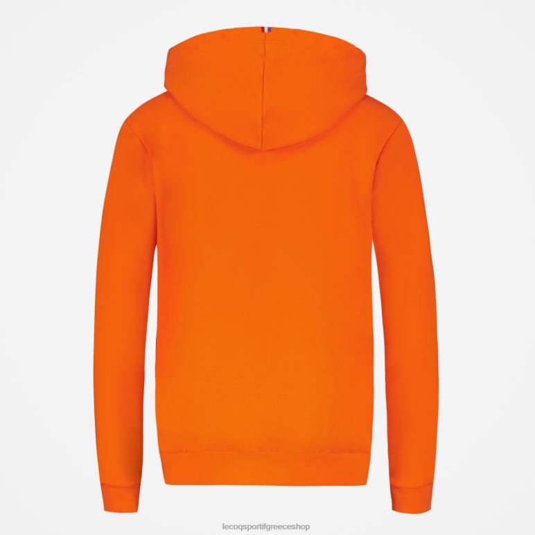 Le Coq Sportif είδη ένδυσης γυναίκες φούτερ με κουκούλα πορτοκαλί D2ZV592
