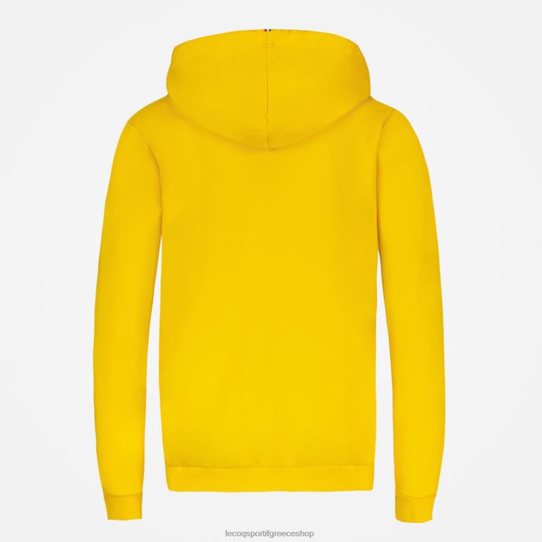 Le Coq Sportif είδη ένδυσης γυναίκες φούτερ με κουκούλα κίτρινο D2ZV598
