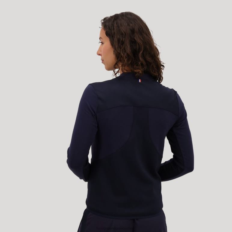 Le Coq Sportif είδη ένδυσης γυναίκες μπλε φούτερ με φερμουάρ D2ZV607