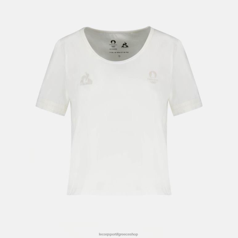 Le Coq Sportif είδη ένδυσης γυναίκες μπλουζάκι λευκό D2ZV341