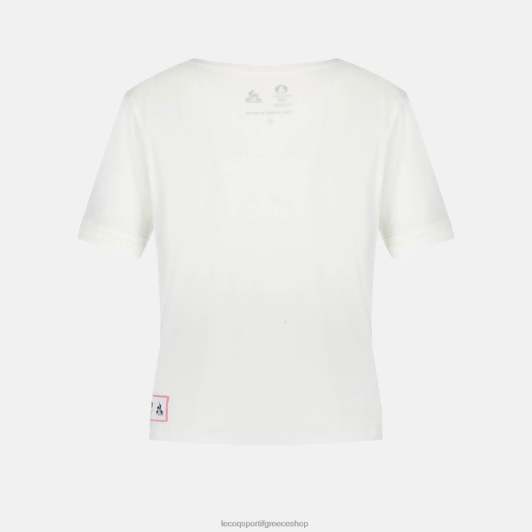 Le Coq Sportif είδη ένδυσης γυναίκες μπλουζάκι λευκό D2ZV341