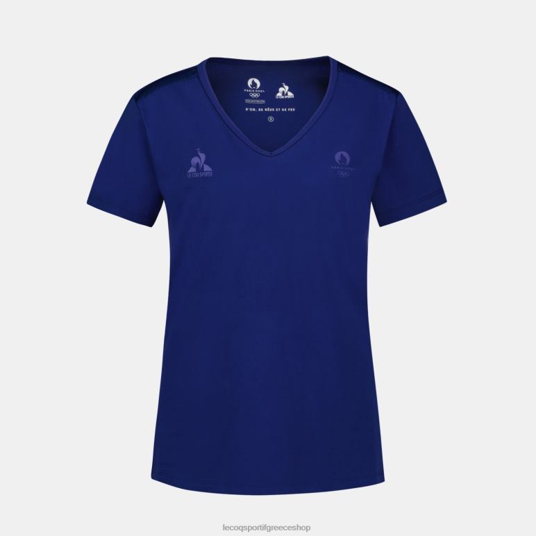 Le Coq Sportif είδη ένδυσης γυναίκες μπλουζάκι μπλε D2ZV342
