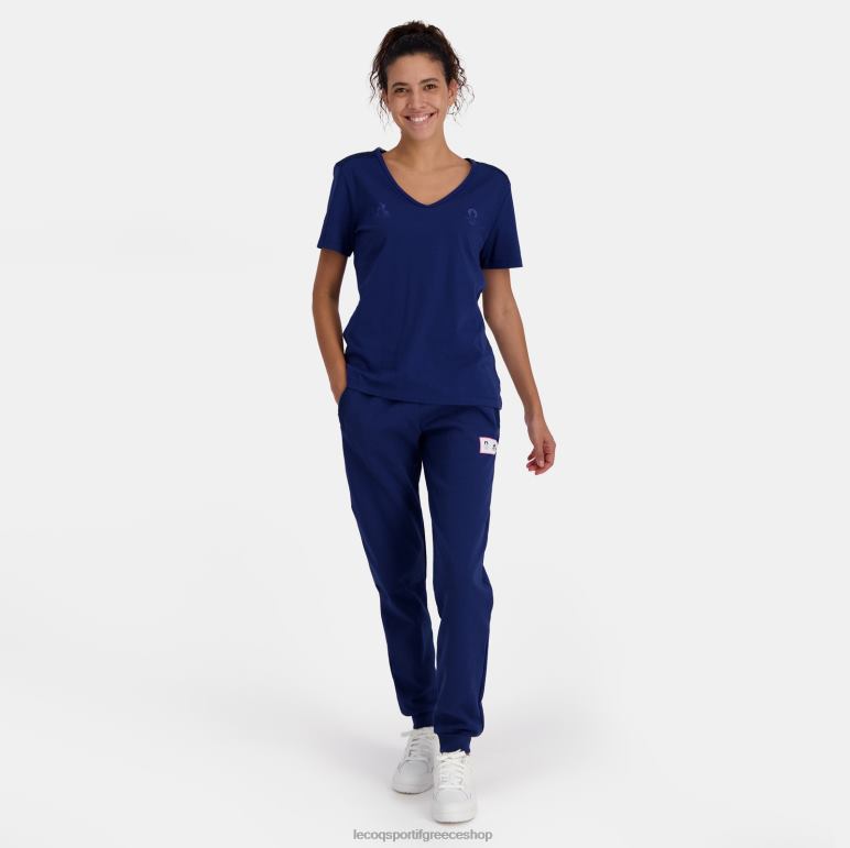 Le Coq Sportif είδη ένδυσης γυναίκες μπλουζάκι μπλε D2ZV342