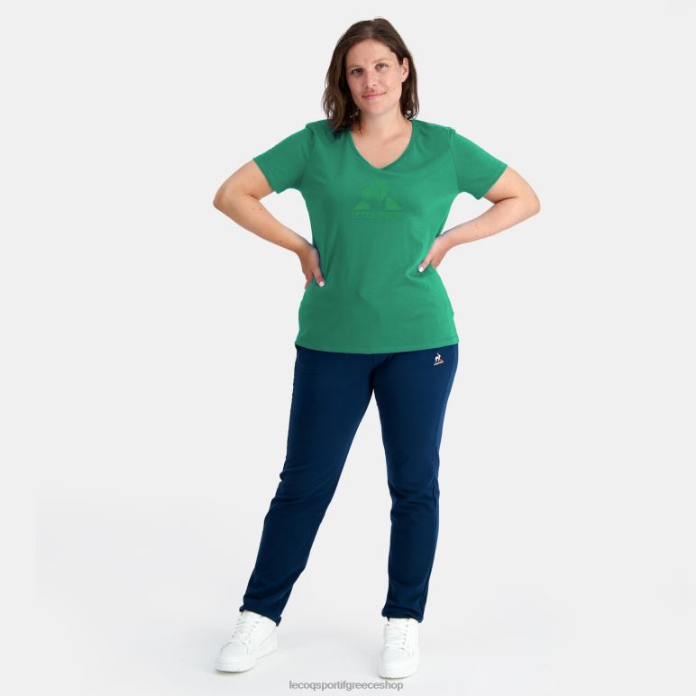 Le Coq Sportif είδη ένδυσης γυναίκες μπλουζάκι πράσινο D2ZV347