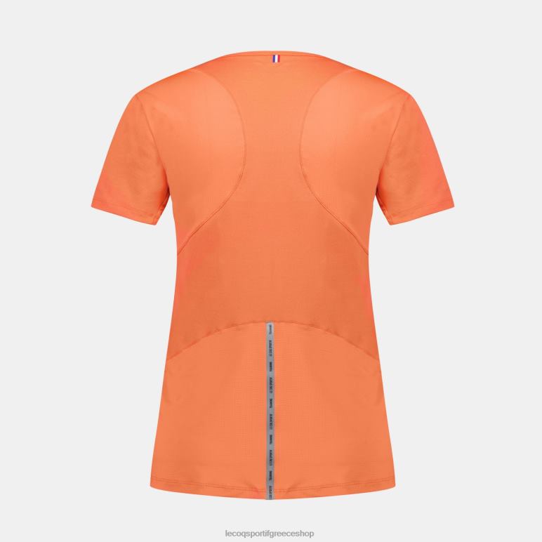 Le Coq Sportif είδη ένδυσης γυναίκες μπλουζάκι πορτοκαλί D2ZV355