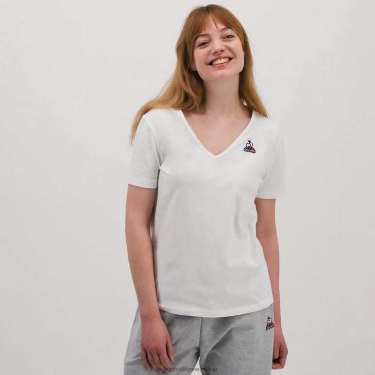 Le Coq Sportif είδη ένδυσης γυναίκες μπλουζάκι λευκό D2ZV361