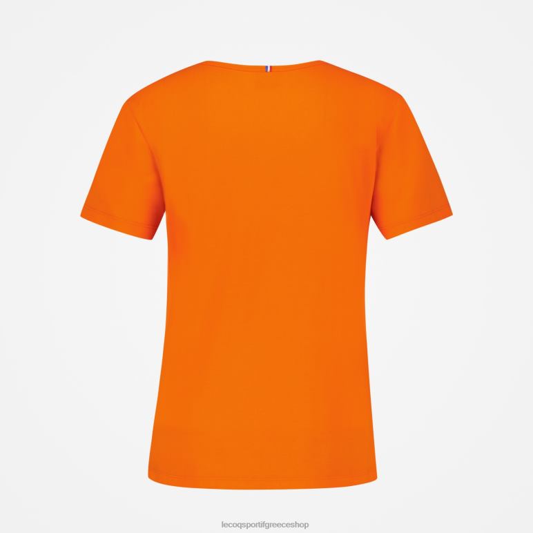 Le Coq Sportif είδη ένδυσης γυναίκες μπλουζάκι πορτοκαλί D2ZV593