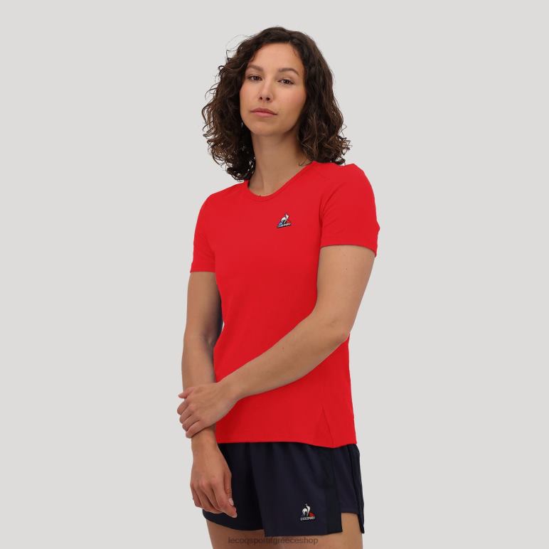 Le Coq Sportif είδη ένδυσης γυναίκες μπλουζάκι κόκκινο D2ZV600
