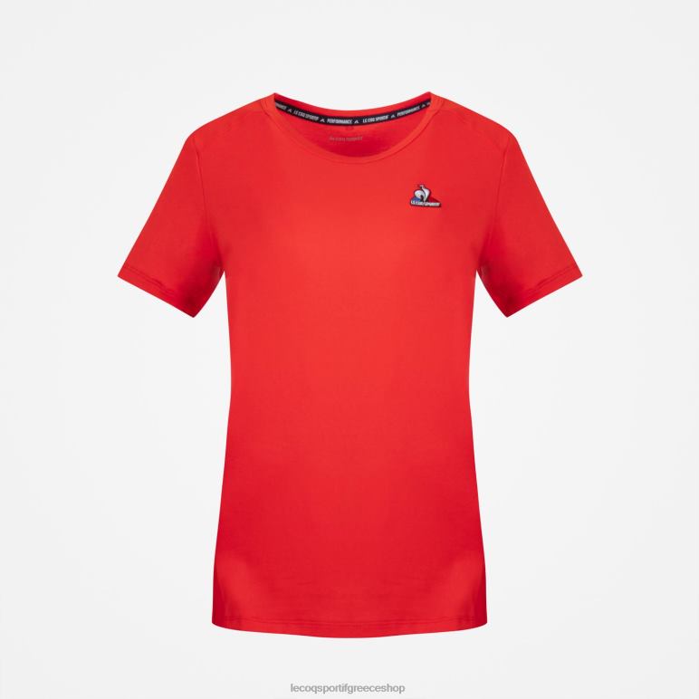 Le Coq Sportif είδη ένδυσης γυναίκες μπλουζάκι κόκκινο D2ZV600