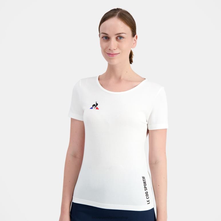 Le Coq Sportif είδη ένδυσης γυναίκες μπλουζάκι λευκό D2ZV608