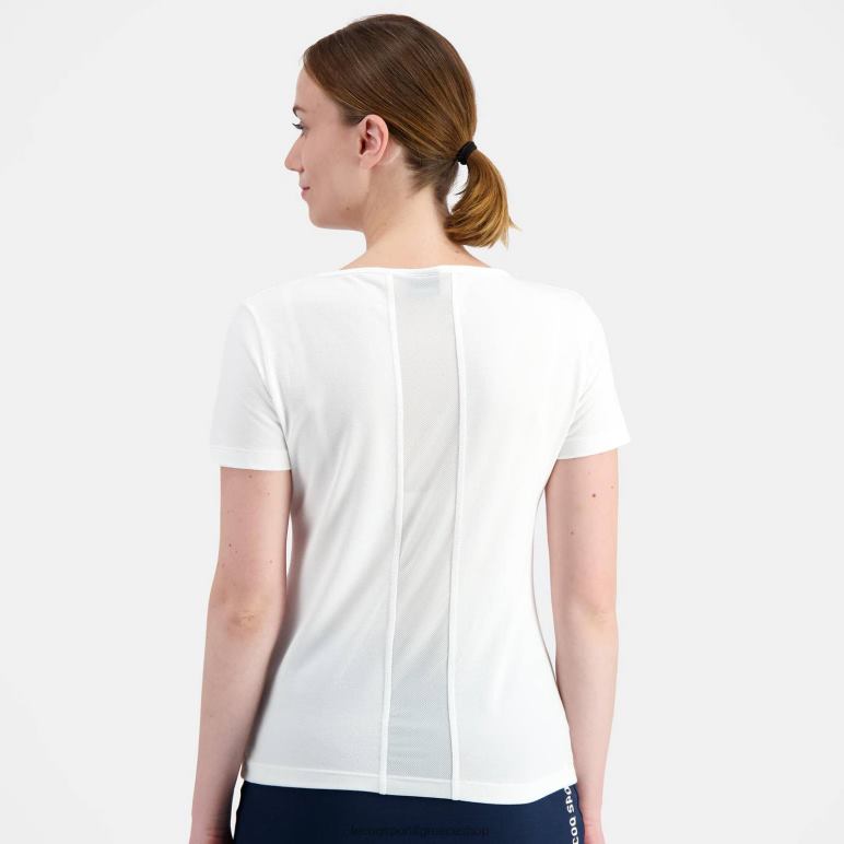 Le Coq Sportif είδη ένδυσης γυναίκες μπλουζάκι λευκό D2ZV608