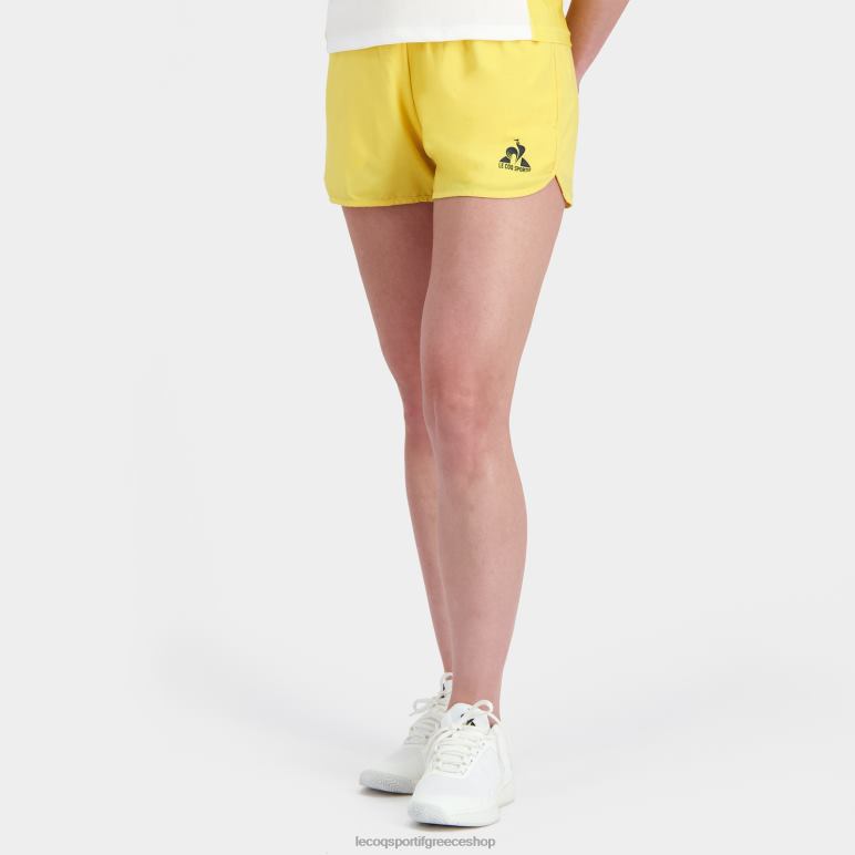 Le Coq Sportif είδη ένδυσης γυναίκες σορτς κίτρινο D2ZV325