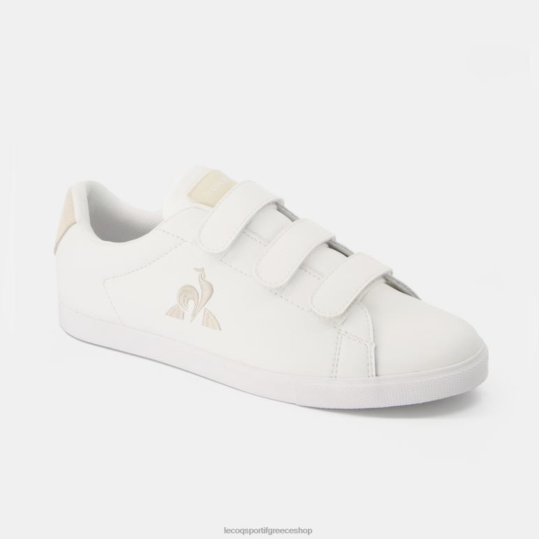 Le Coq Sportif παπούτσια γυναίκες παπούτσι elsa velcros premium λευκό D2ZV371