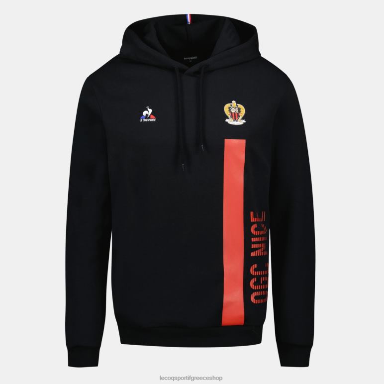 Le Coq Sportif είδη ένδυσης άνδρες φούτερ με κουκούλα μαύρο D2ZV15