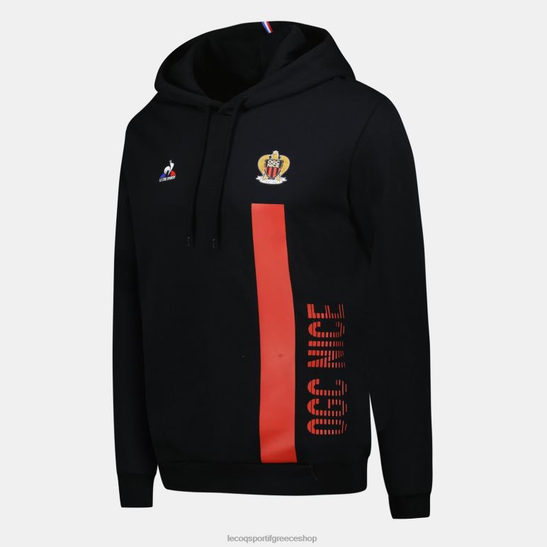 Le Coq Sportif είδη ένδυσης άνδρες φούτερ με κουκούλα μαύρο D2ZV15