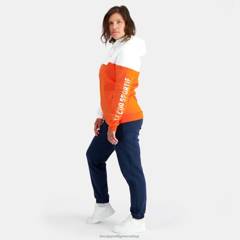 Le Coq Sportif είδη ένδυσης άνδρες φούτερ με κουκούλα πορτοκαλί D2ZV18