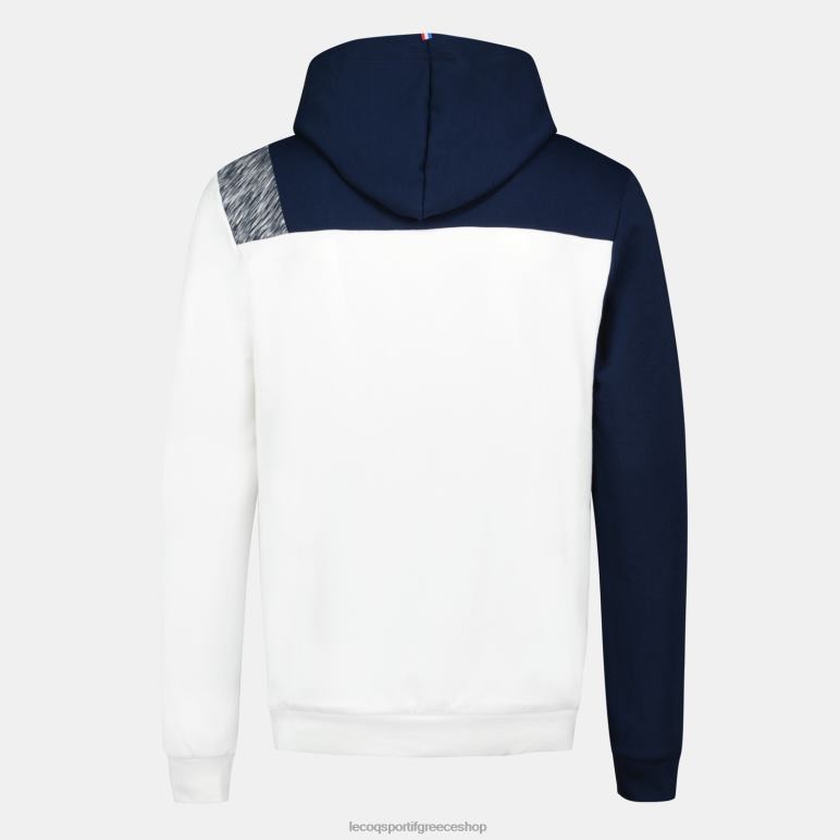 Le Coq Sportif είδη ένδυσης άνδρες φούτερ με κουκούλα λευκό D2ZV20