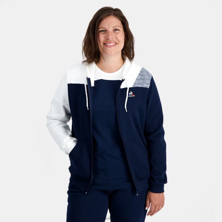 Le Coq Sportif είδη ένδυσης άνδρες φούτερ με κουκούλα με μπλε φερμουάρ D2ZV22