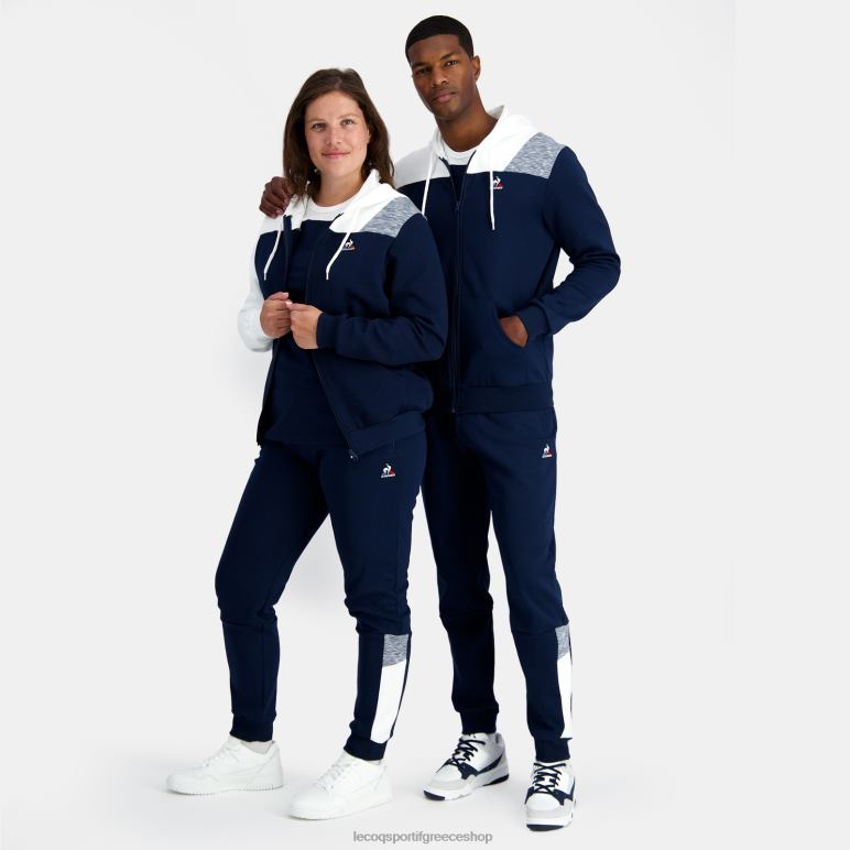 Le Coq Sportif είδη ένδυσης άνδρες φούτερ με κουκούλα με μπλε φερμουάρ D2ZV22