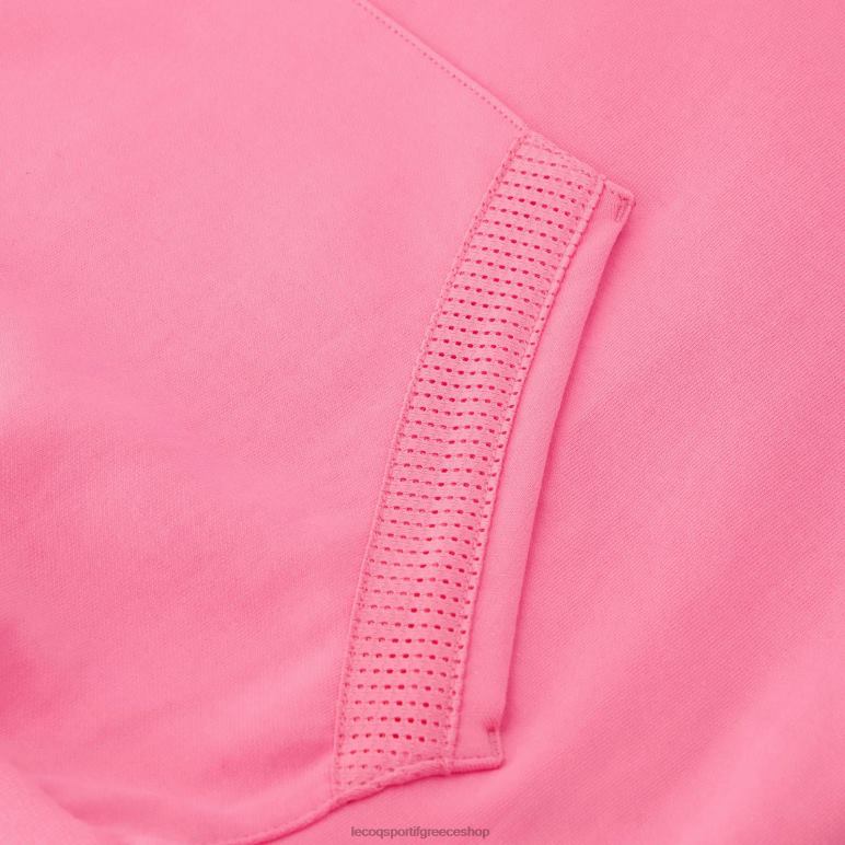 Le Coq Sportif είδη ένδυσης άνδρες φούτερ με κουκούλα ροζ D2ZV30