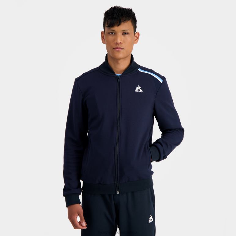 Le Coq Sportif είδη ένδυσης άνδρες μπλε φούτερ με φερμουάρ D2ZV34