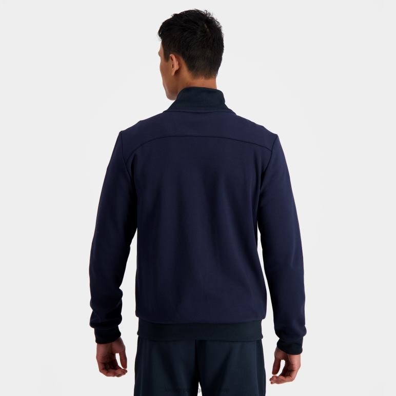 Le Coq Sportif είδη ένδυσης άνδρες μπλε φούτερ με φερμουάρ D2ZV34