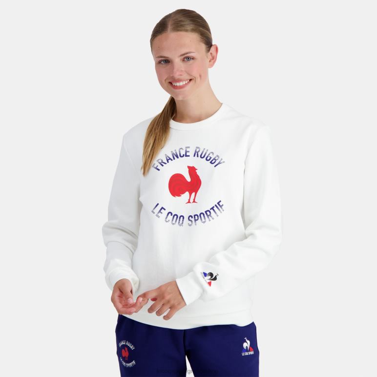 Le Coq Sportif είδη ένδυσης άνδρες φούτερ - λευκό ράγκμπι Γαλλίας D2ZV3