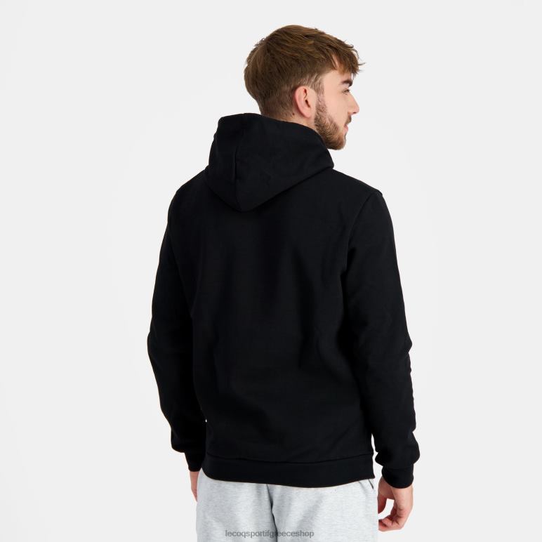 Le Coq Sportif είδη ένδυσης άνδρες φούτερ με κουκούλα μαύρο D2ZV41