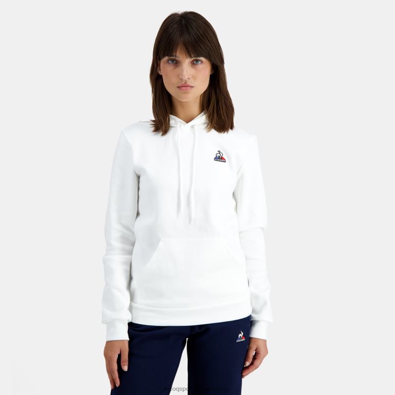 Le Coq Sportif είδη ένδυσης άνδρες φούτερ με κουκούλα λευκό D2ZV441