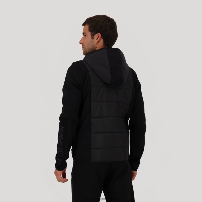 Le Coq Sportif είδη ένδυσης άνδρες φούτερ με κουκούλα και μαύρο φερμουάρ D2ZV450