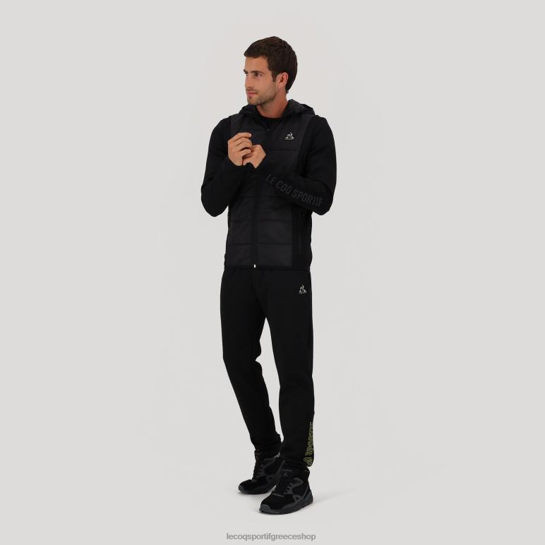 Le Coq Sportif είδη ένδυσης άνδρες φούτερ με κουκούλα και μαύρο φερμουάρ D2ZV450