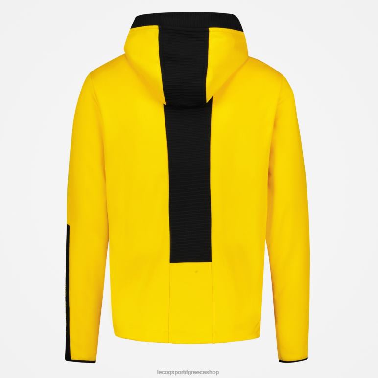 Le Coq Sportif είδη ένδυσης άνδρες φούτερ με κουκούλα κίτρινο D2ZV451