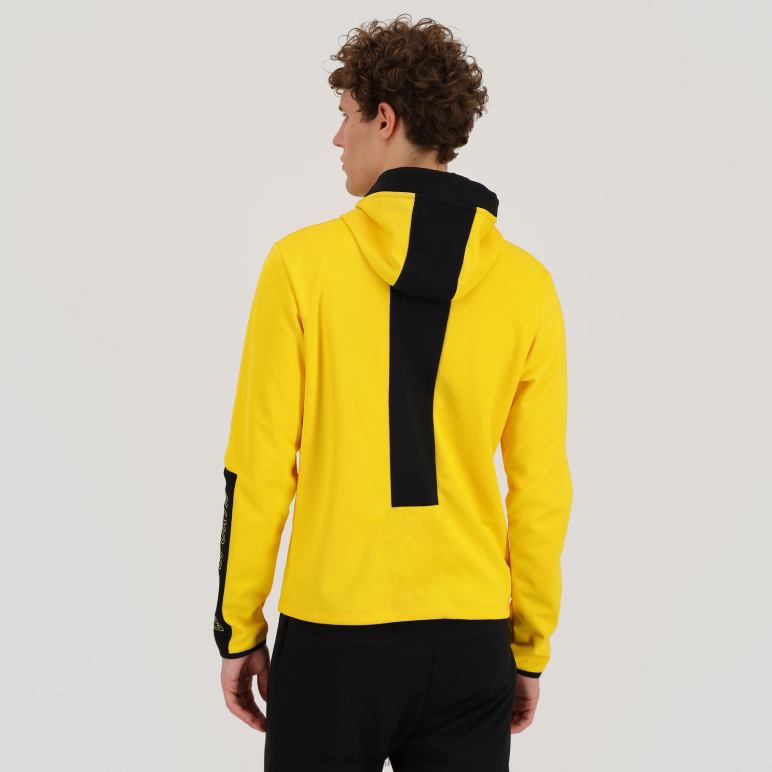 Le Coq Sportif είδη ένδυσης άνδρες φούτερ με κουκούλα κίτρινο D2ZV451