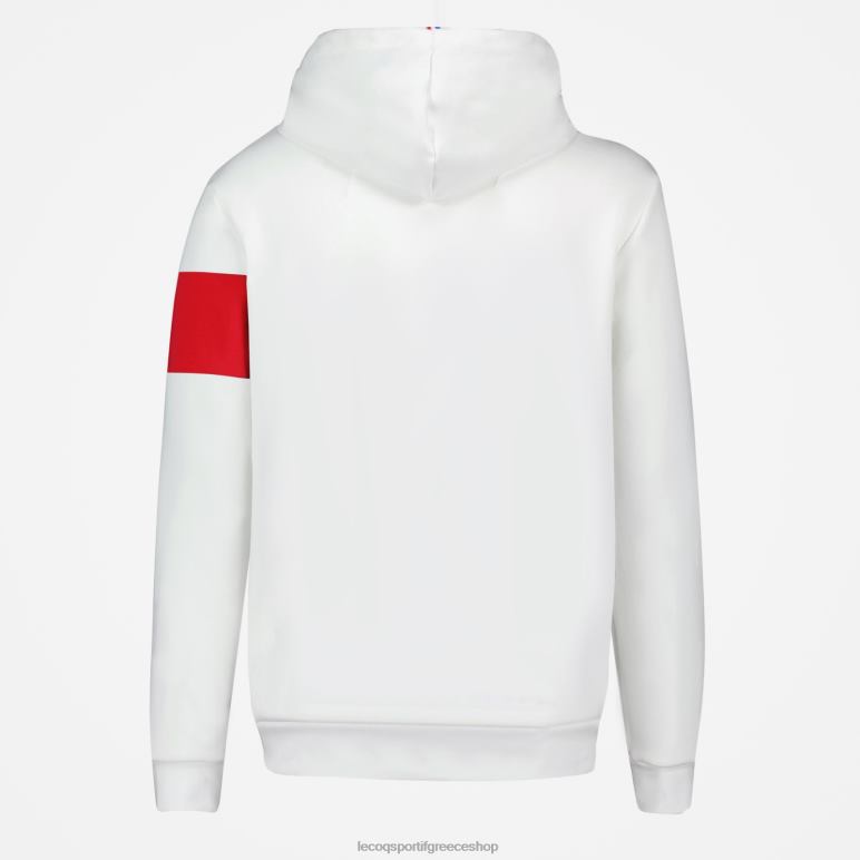 Le Coq Sportif είδη ένδυσης άνδρες φούτερ με κουκούλα λευκό D2ZV454