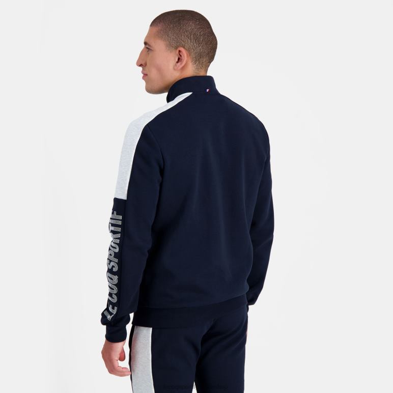 Le Coq Sportif είδη ένδυσης άνδρες μπλε φούτερ με φερμουάρ D2ZV459