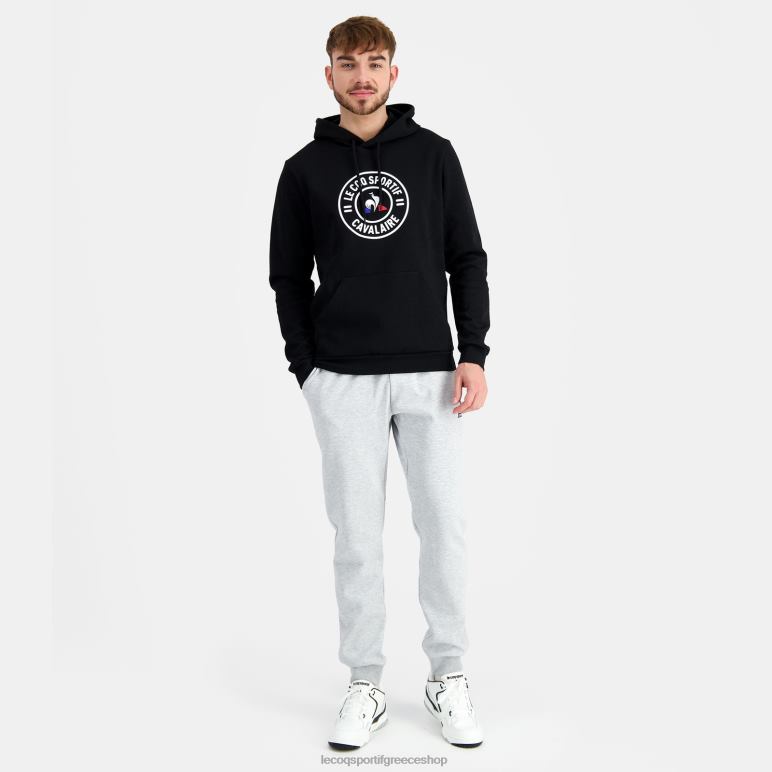 Le Coq Sportif είδη ένδυσης άνδρες φούτερ με κουκούλα μαύρο D2ZV45