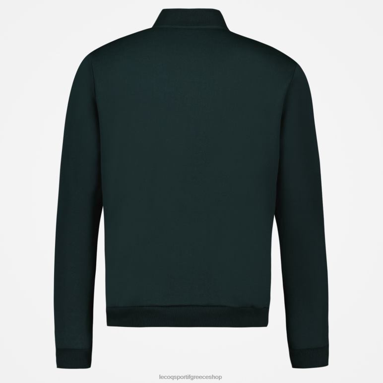 Le Coq Sportif είδη ένδυσης άνδρες φούτερ με φερμουάρ πράσινο D2ZV463