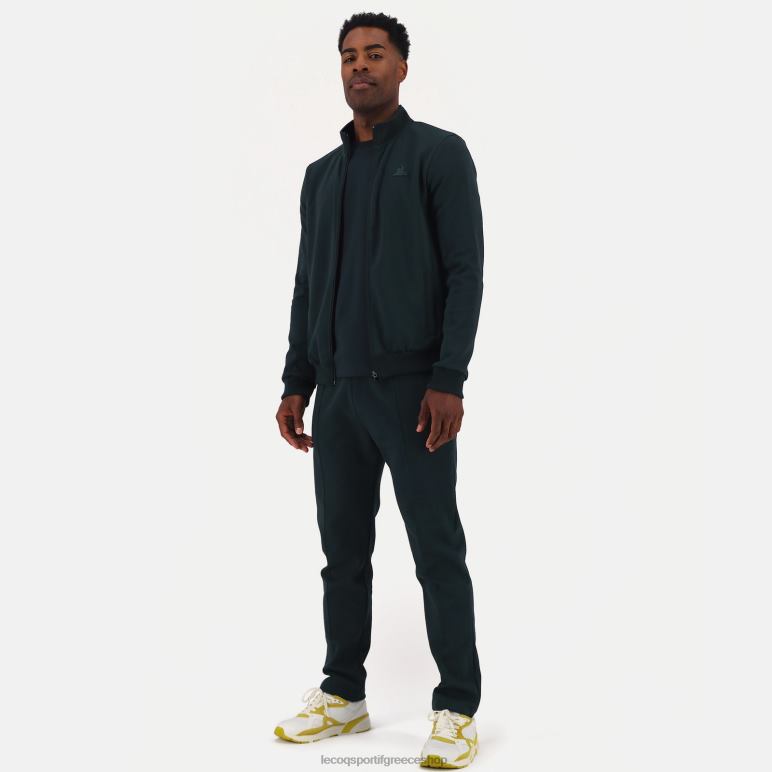 Le Coq Sportif είδη ένδυσης άνδρες φούτερ με φερμουάρ πράσινο D2ZV463