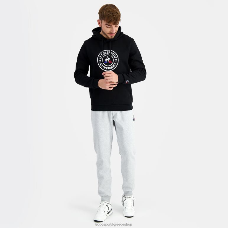 Le Coq Sportif είδη ένδυσης άνδρες φούτερ με κουκούλα μαύρο D2ZV46