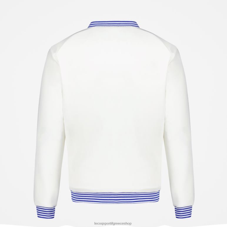 Le Coq Sportif είδη ένδυσης άνδρες φούτερ με φερμουάρ λευκό D2ZV472