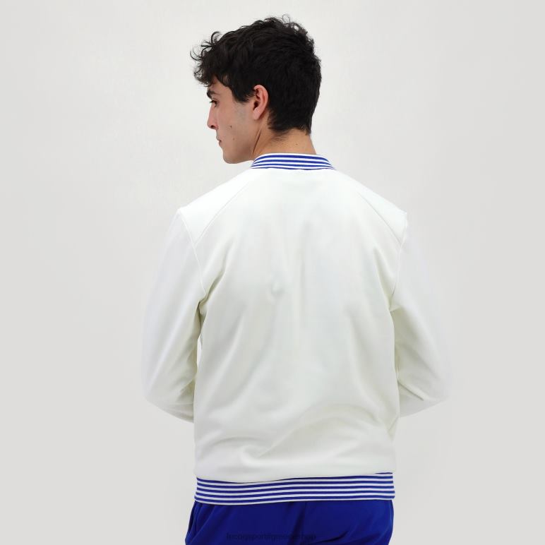 Le Coq Sportif είδη ένδυσης άνδρες φούτερ με φερμουάρ λευκό D2ZV472