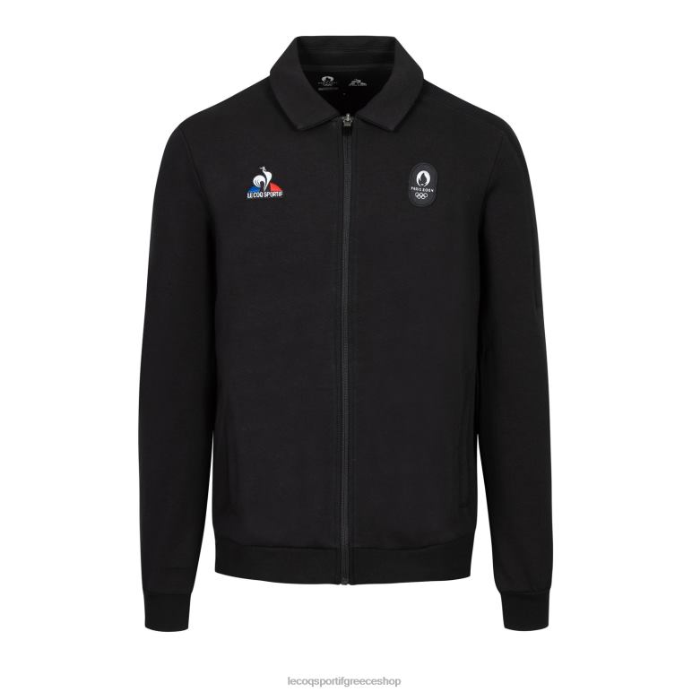 Le Coq Sportif είδη ένδυσης άνδρες μαύρη φούτερ με φερμουάρ D2ZV489