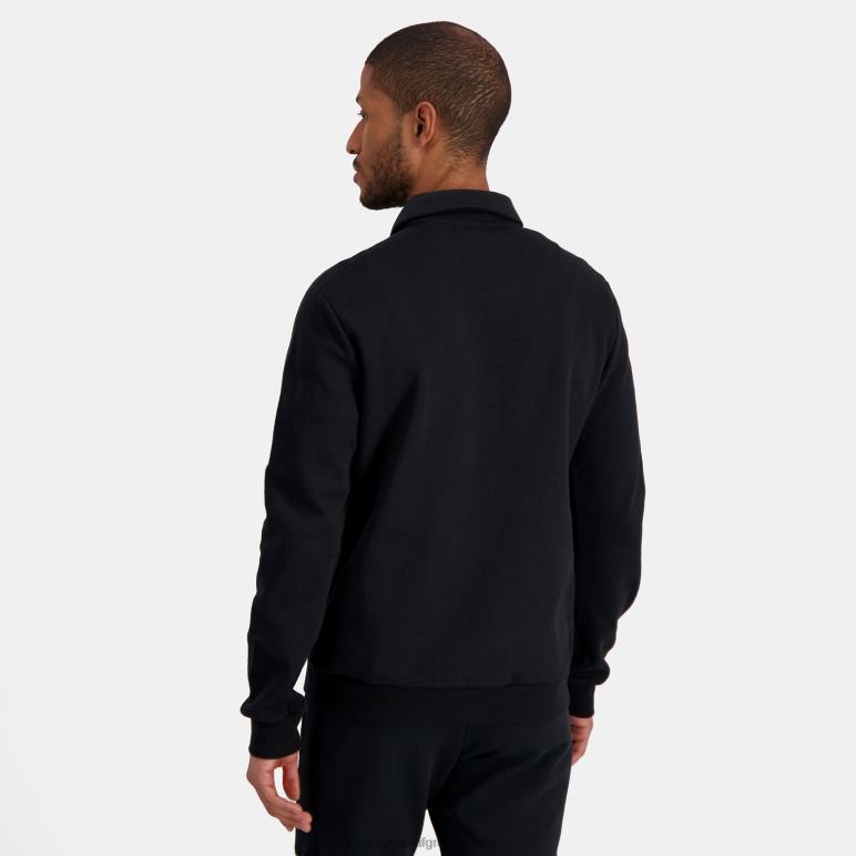 Le Coq Sportif είδη ένδυσης άνδρες μαύρη φούτερ με φερμουάρ D2ZV489