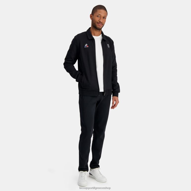 Le Coq Sportif είδη ένδυσης άνδρες μαύρη φούτερ με φερμουάρ D2ZV489