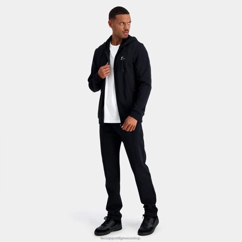 Le Coq Sportif είδη ένδυσης άνδρες φούτερ με κουκούλα και μαύρο φερμουάρ D2ZV48